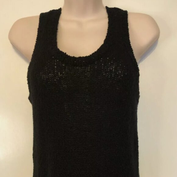 LOFT Tops - Ann Taylor LOFT Knit Sweater Tank Top Sleeveless Black V-Neck Size XS​​​